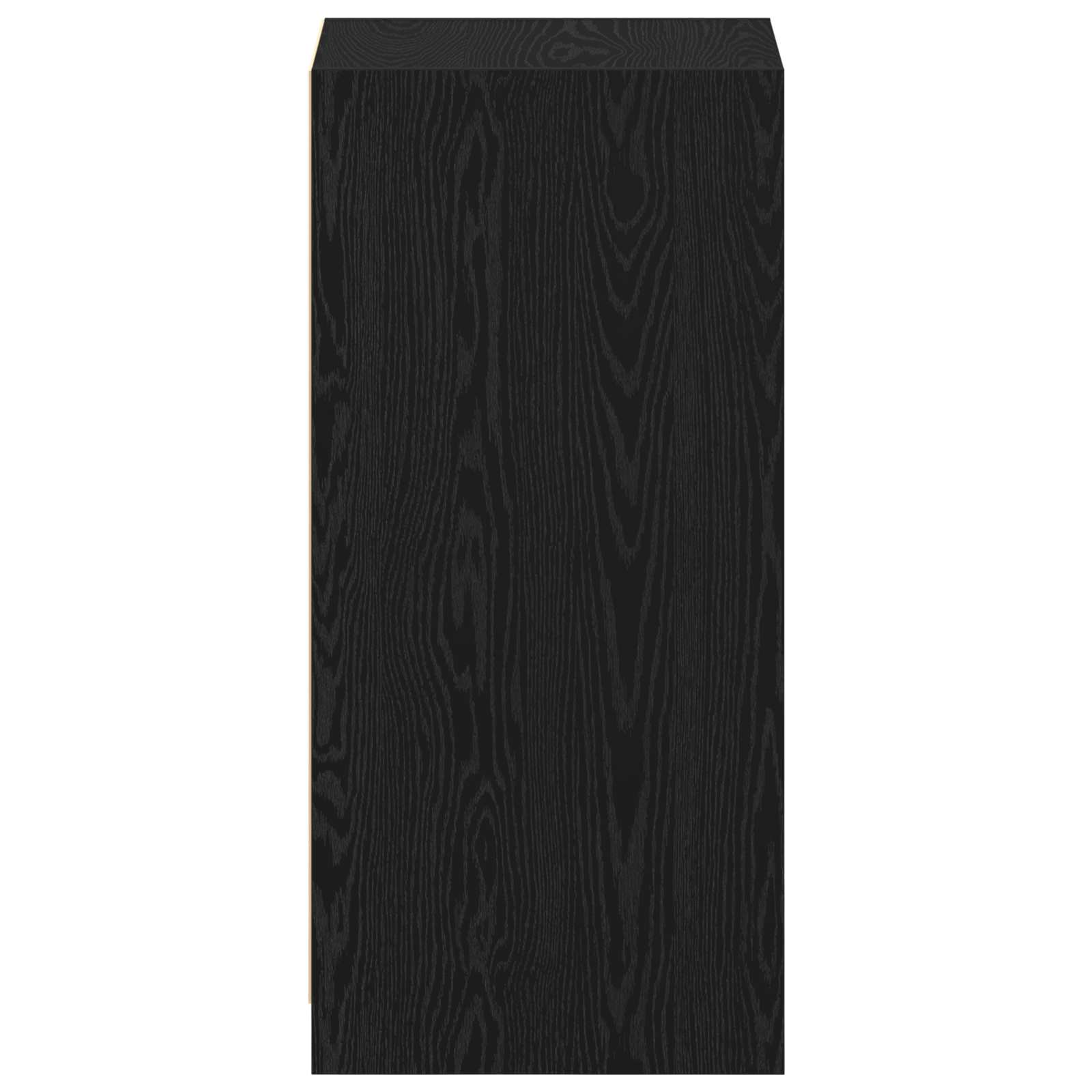 Kleiderschrank Schwarz Eichen-Optik 41 x 48 x 102 cm