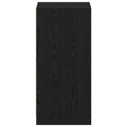 Kleiderschrank Schwarz Eichen-Optik 41 x 48 x 102 cm