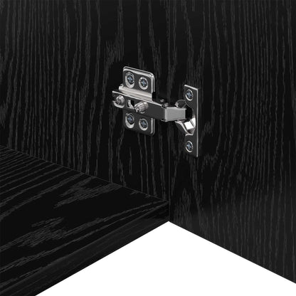 Wandschrank Schwarz Eichen-Optik 50 x 42,5 x 40 cm