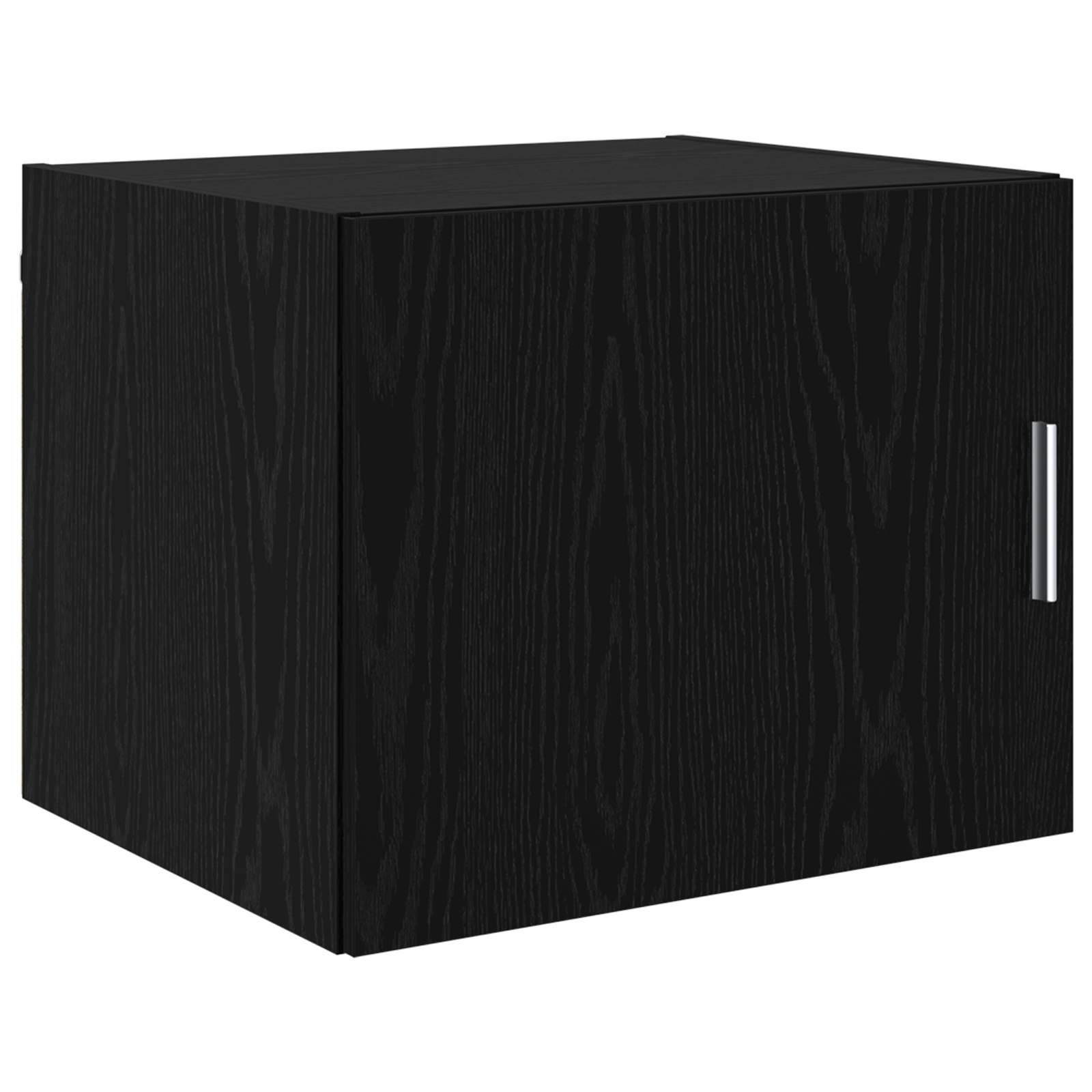 Wandschrank Schwarz Eichen-Optik 50 x 42,5 x 40 cm