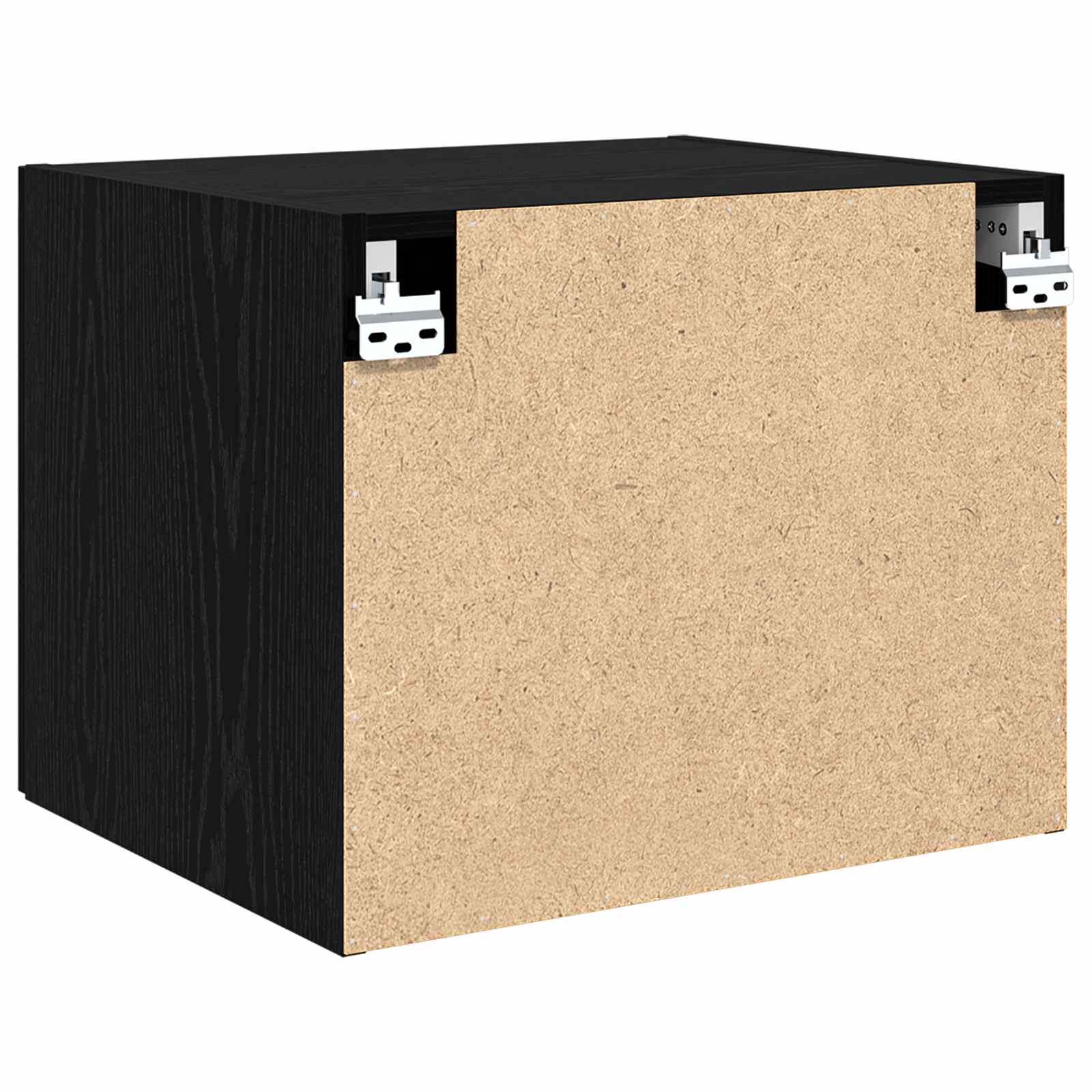 Wandschrank Schwarz Eichen-Optik 50 x 42,5 x 40 cm