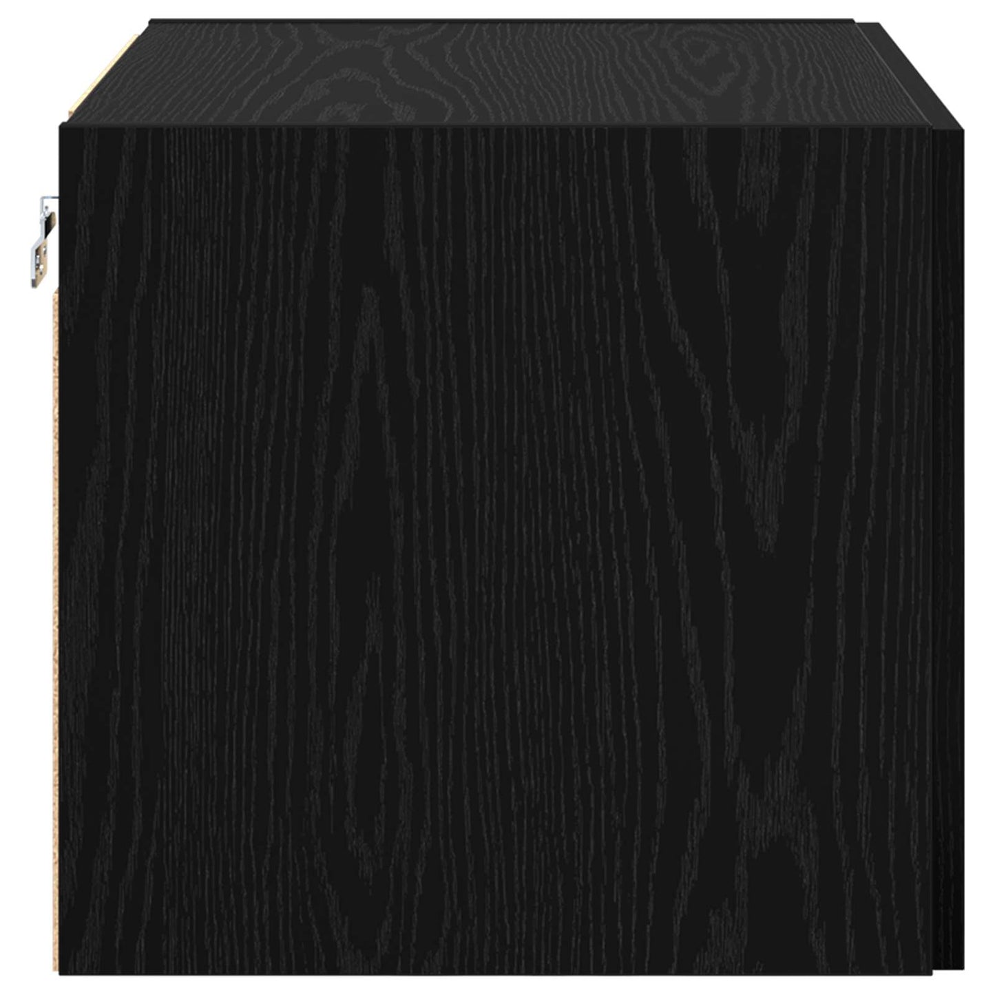 Wandschrank Schwarz Eichen-Optik 50 x 42,5 x 40 cm