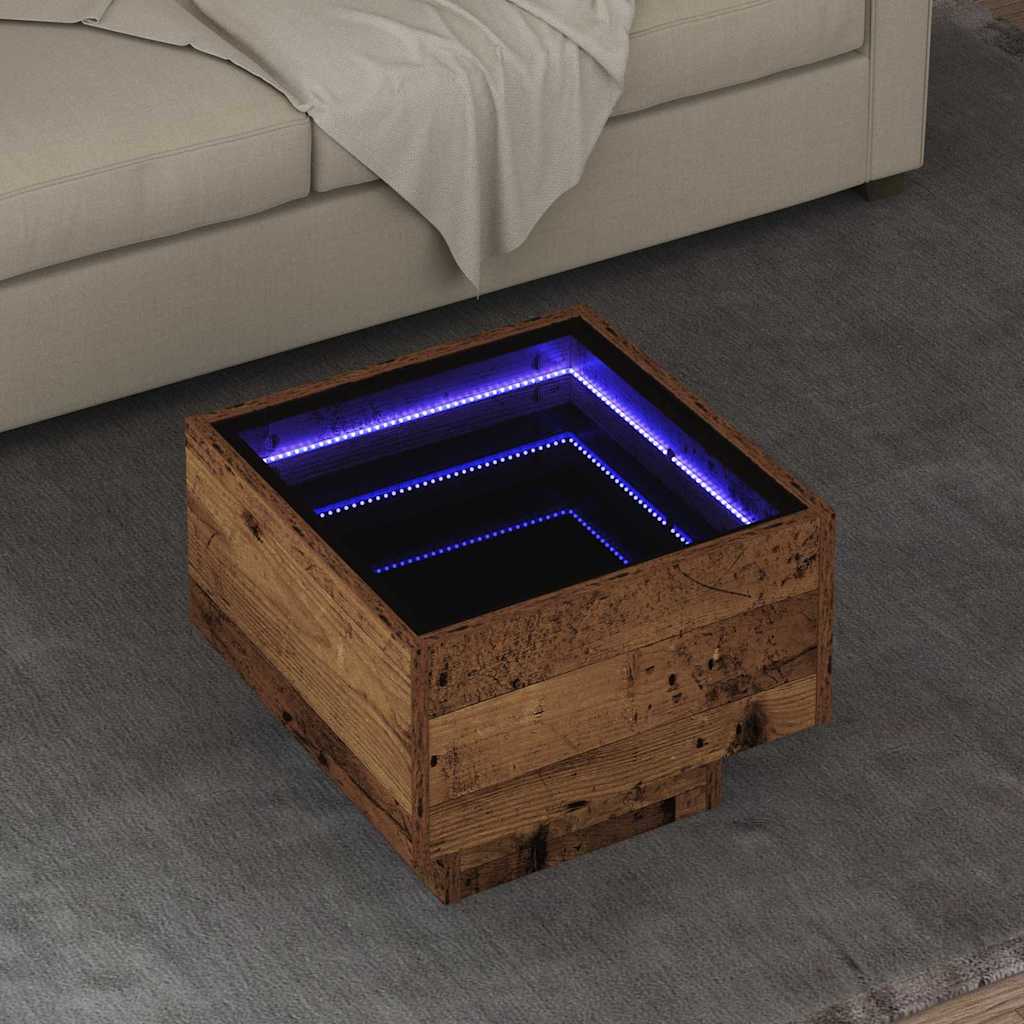 Couchtisch Altholz 40 x 40 x 30 cm Holzwerkstoff