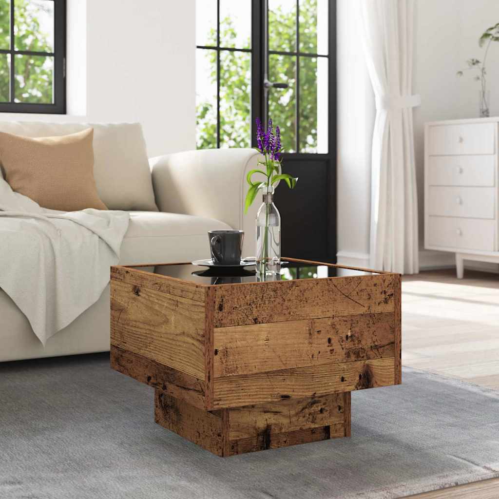 Couchtisch Altholz 40 x 40 x 30 cm Holzwerkstoff
