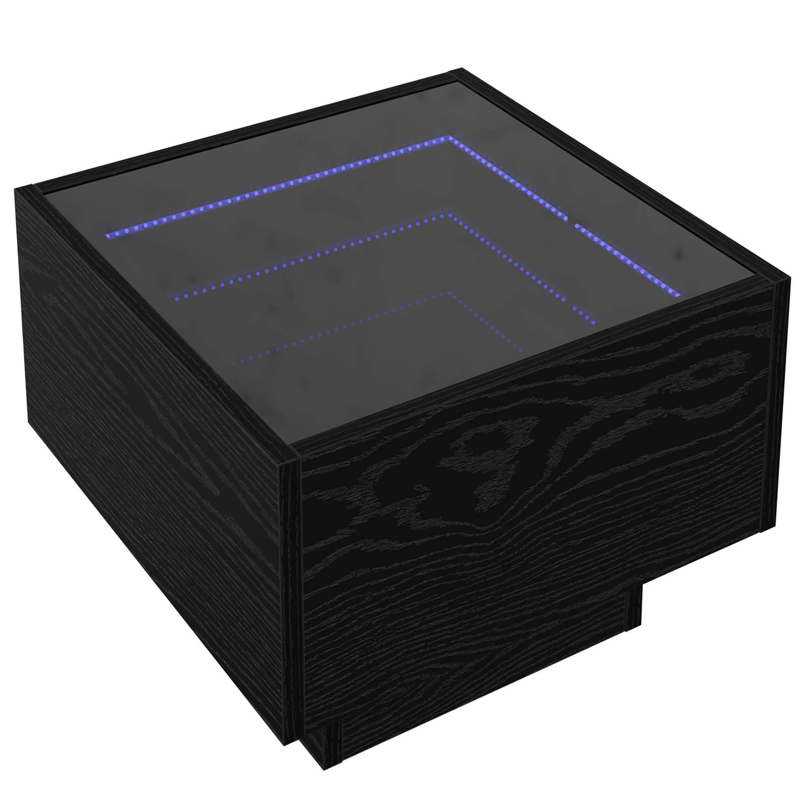 Couchtisch Schwarz Eichen-Optik 40 x 40 x 30 cm