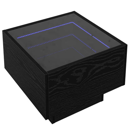 Couchtisch Schwarz Eichen-Optik 40 x 40 x 30 cm