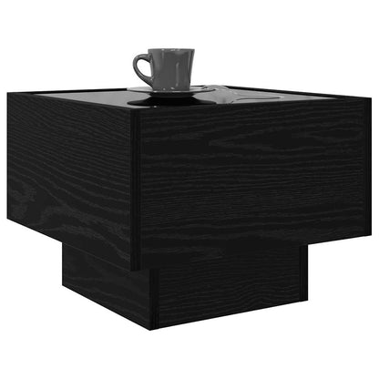 Couchtisch Schwarz Eichen-Optik 40 x 40 x 30 cm