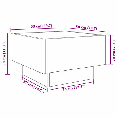 Couchtisch Altholz 50 x 50 x 30 cm