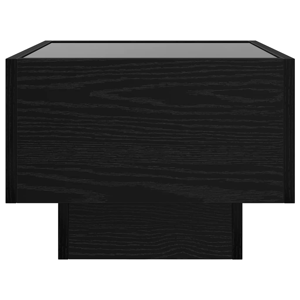Couchtisch Schwarz Eichen-Optik 50 x 50 x 30 cm Holzwerkstoff