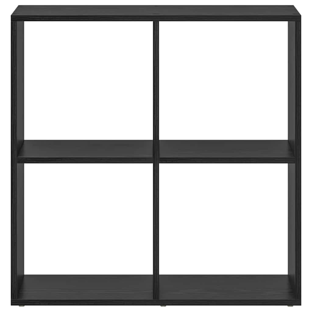 Bücherregal Schwarz 69,5 x 29 x 69,5 cm Holzwerkstoff