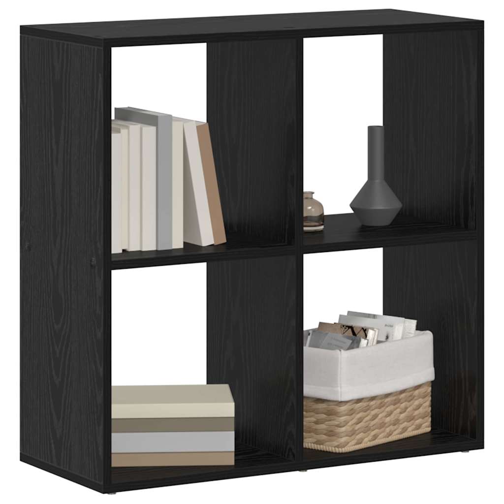 Bücherregal Schwarz 69,5 x 29 x 69,5 cm Holzwerkstoff