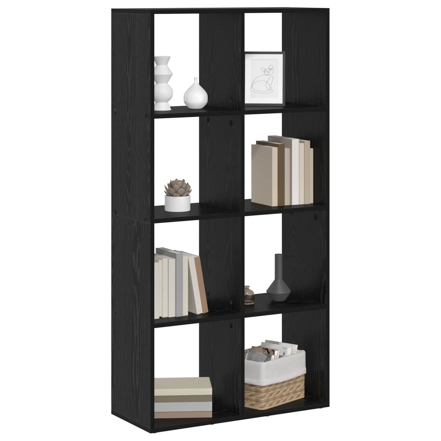 Bücherregal 8 Ebenen 69,5 x 29 x 137,5 cm Holzwerkstoff