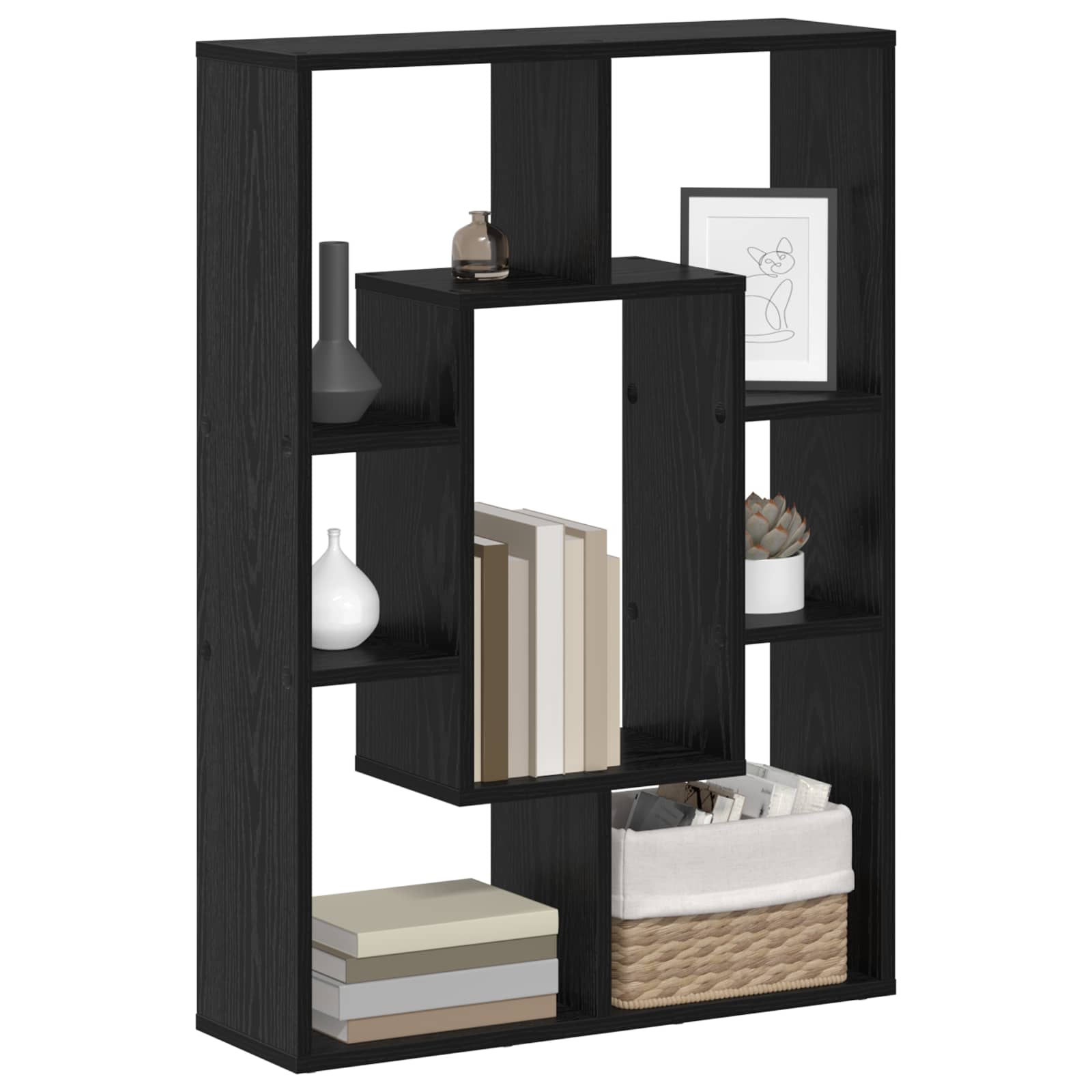 Bücherregal 7 Ebenen 63 x 20 x 90 cm Holzwerkstoff