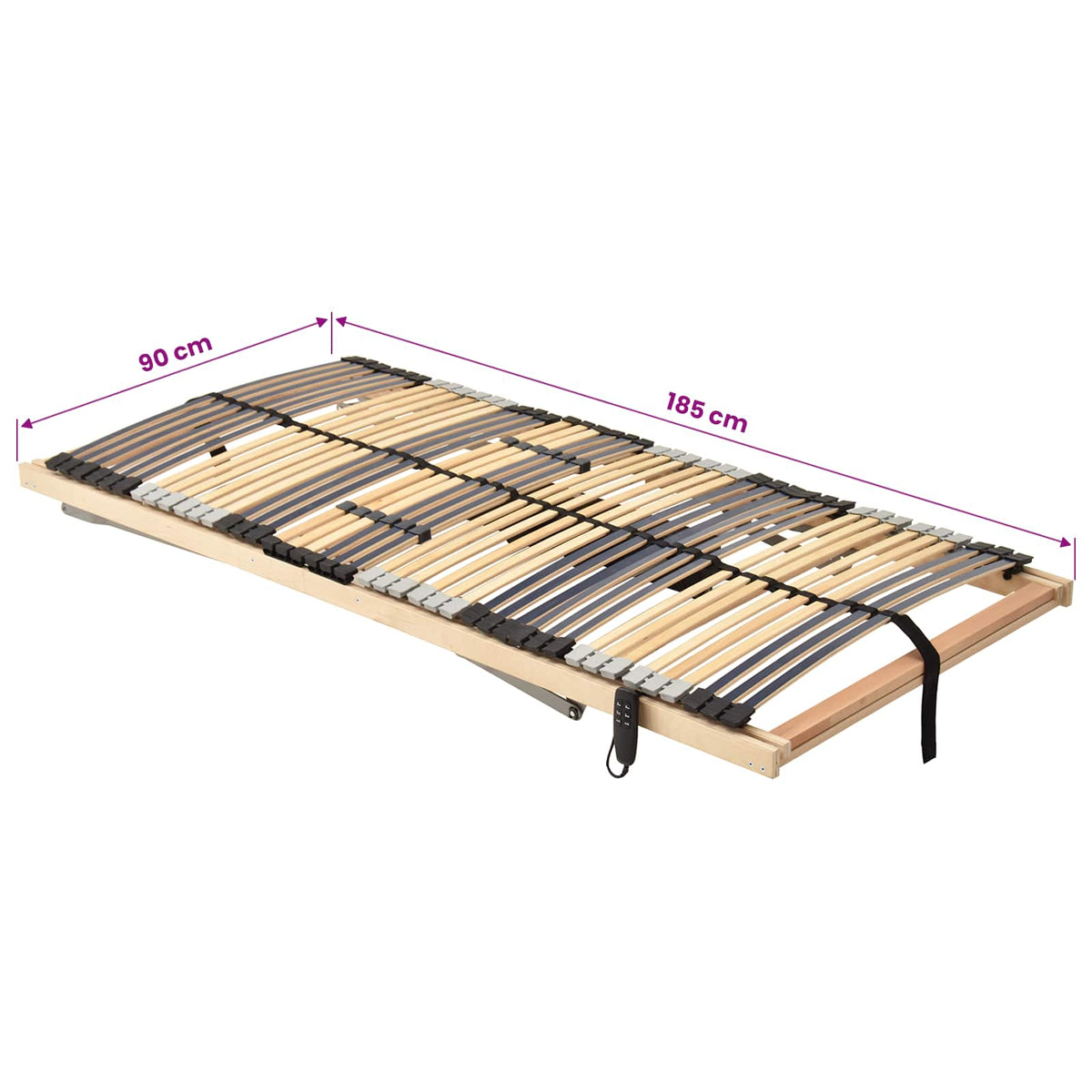 Bett-Lattenrost Braun 90 x 190 cm Massivholz Buche