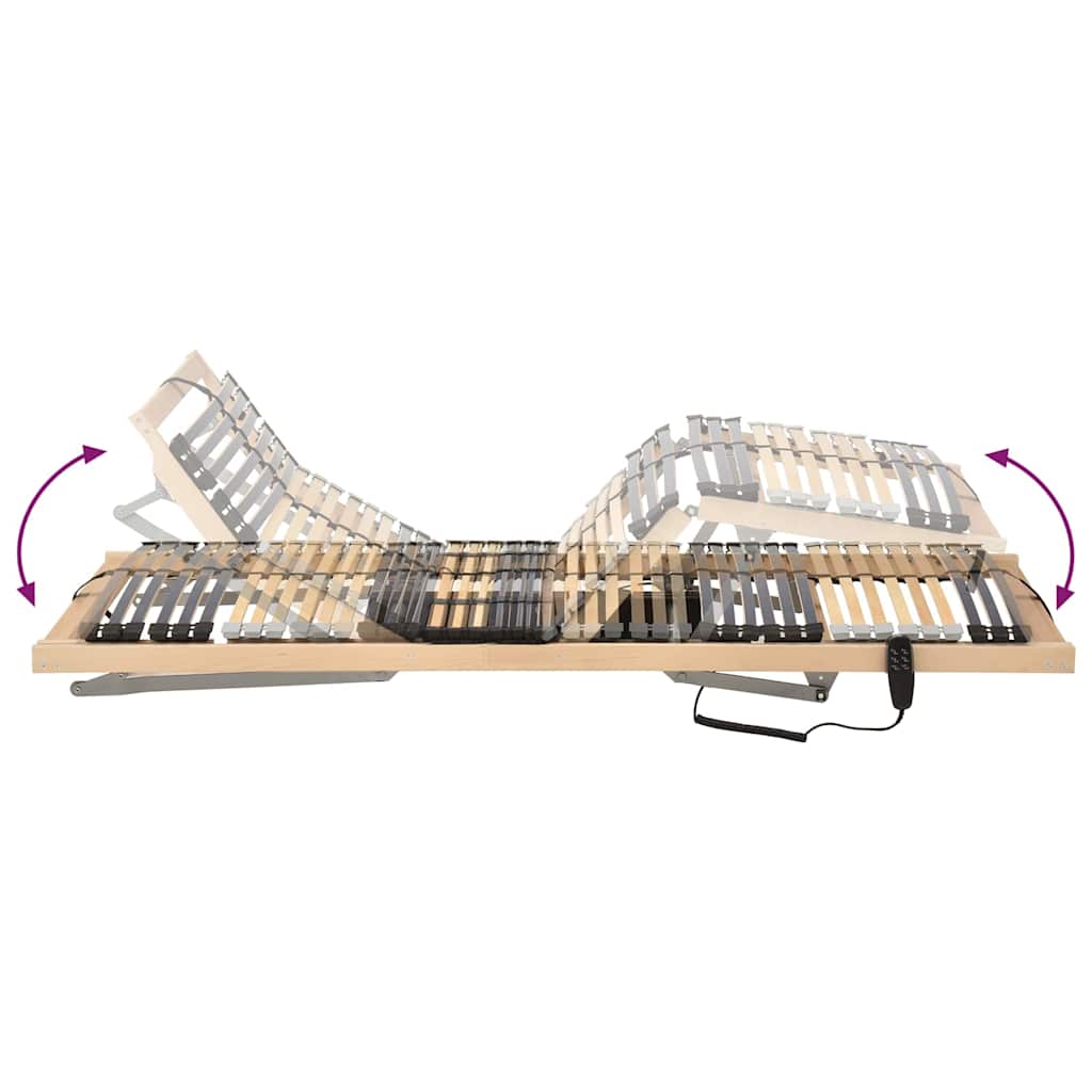 Bett-Lattenrost Braun 100 x 190 cm Massivholz Buche