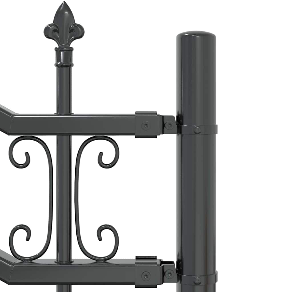 Gartenzaun KAMPEN 240 x 118 cm Mesh Pulverbeschichteter Stahl