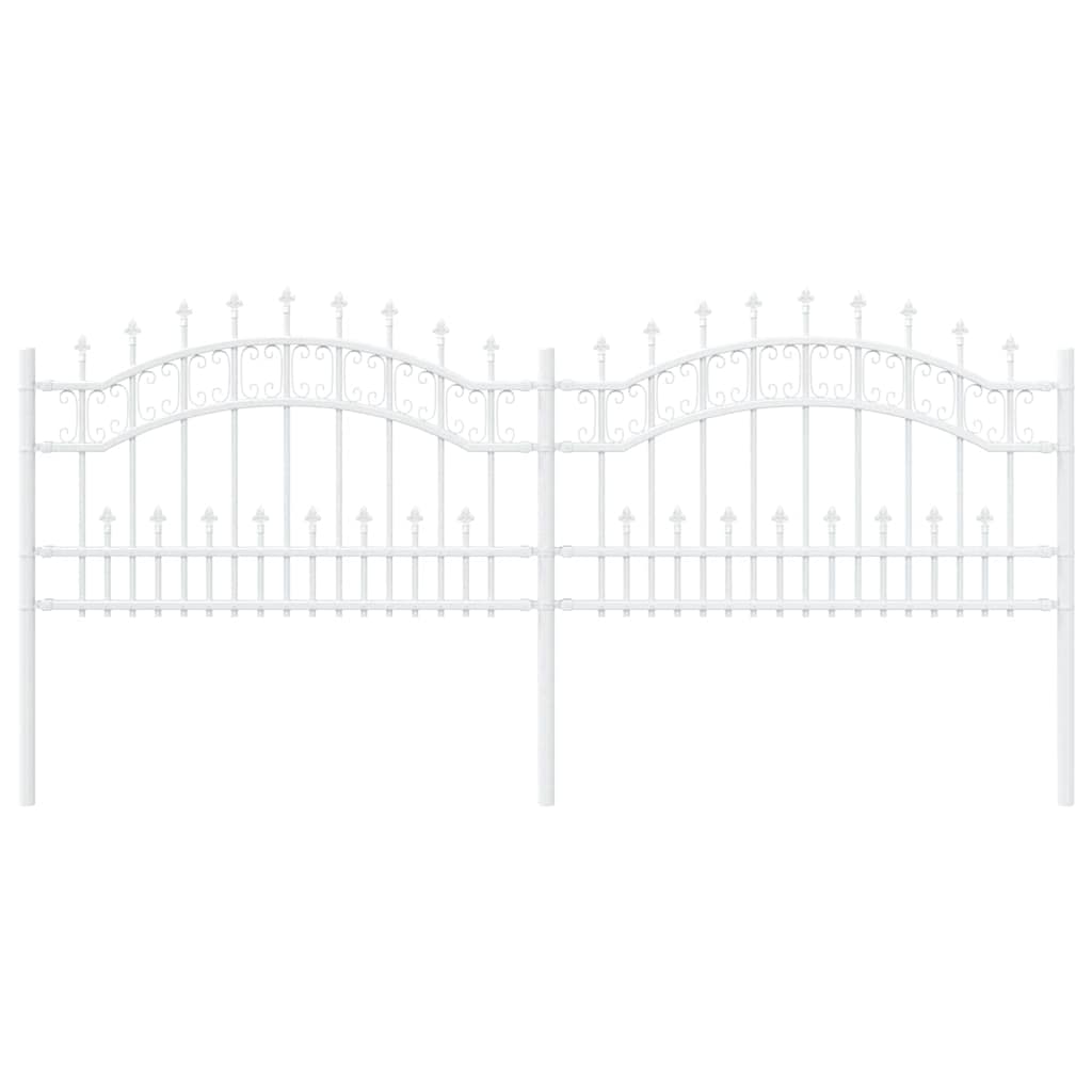 Gartenzaun KAMPEN 240 x 118 cm Mesh Pulverbeschichteter Stahl