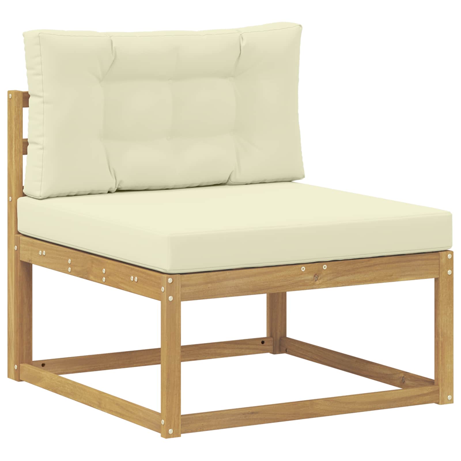 Outdoor-Sofagarnitur 6 stk. Weiß und Creme