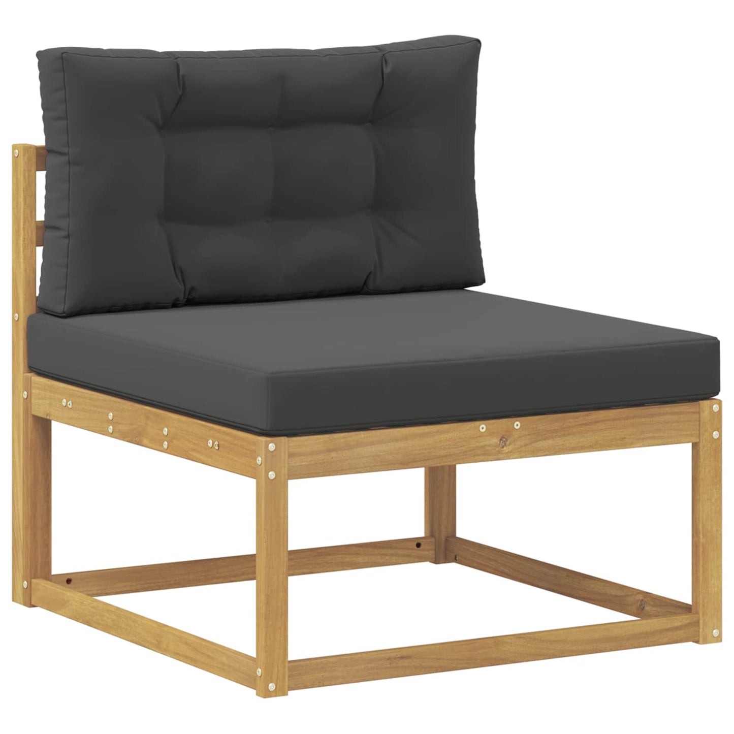 Outdoor-Sofagarnitur 6 stk. Weiß und Anthrazit