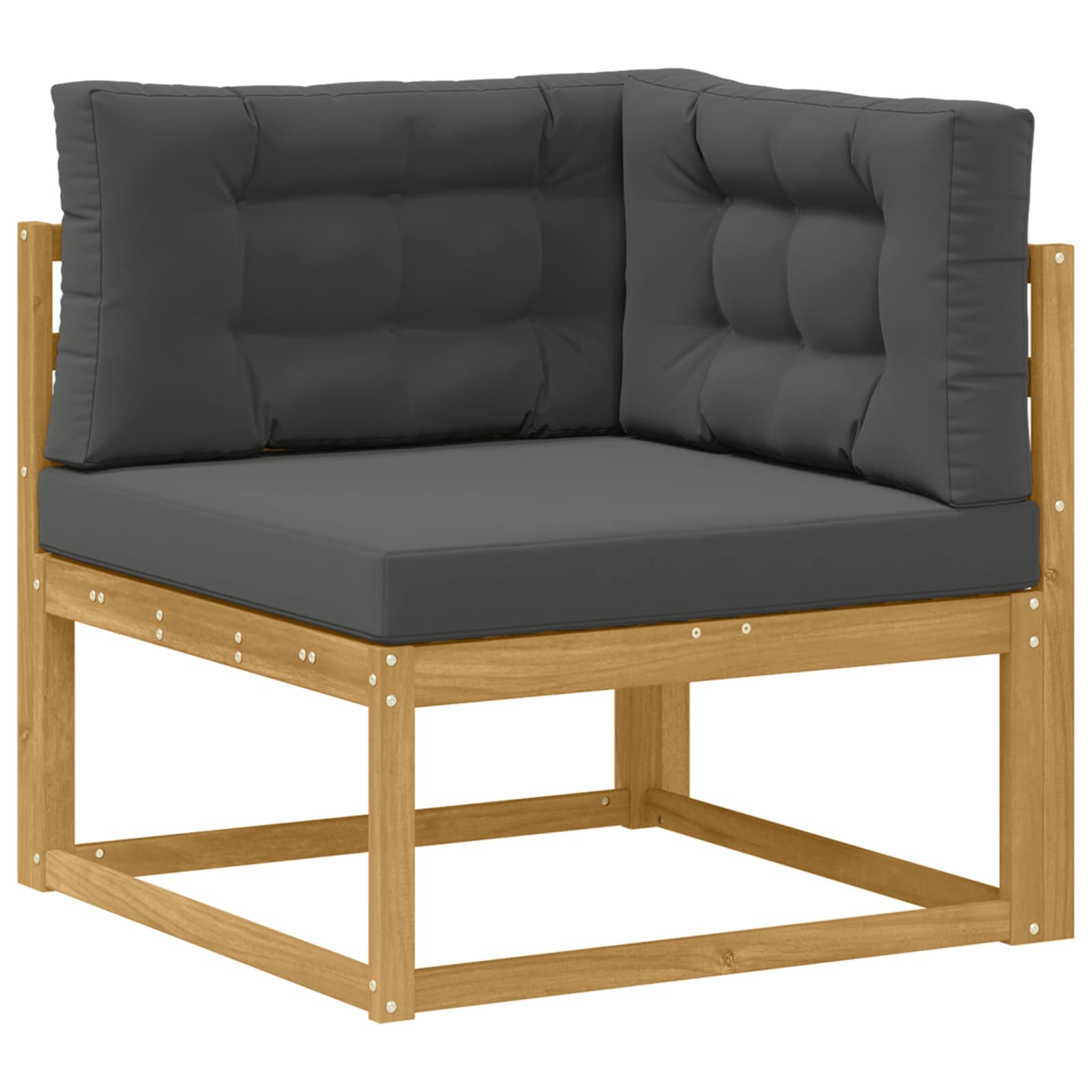 Outdoor-Sofagarnitur mit Kissen 7 pcs Weiß und Anthrazit