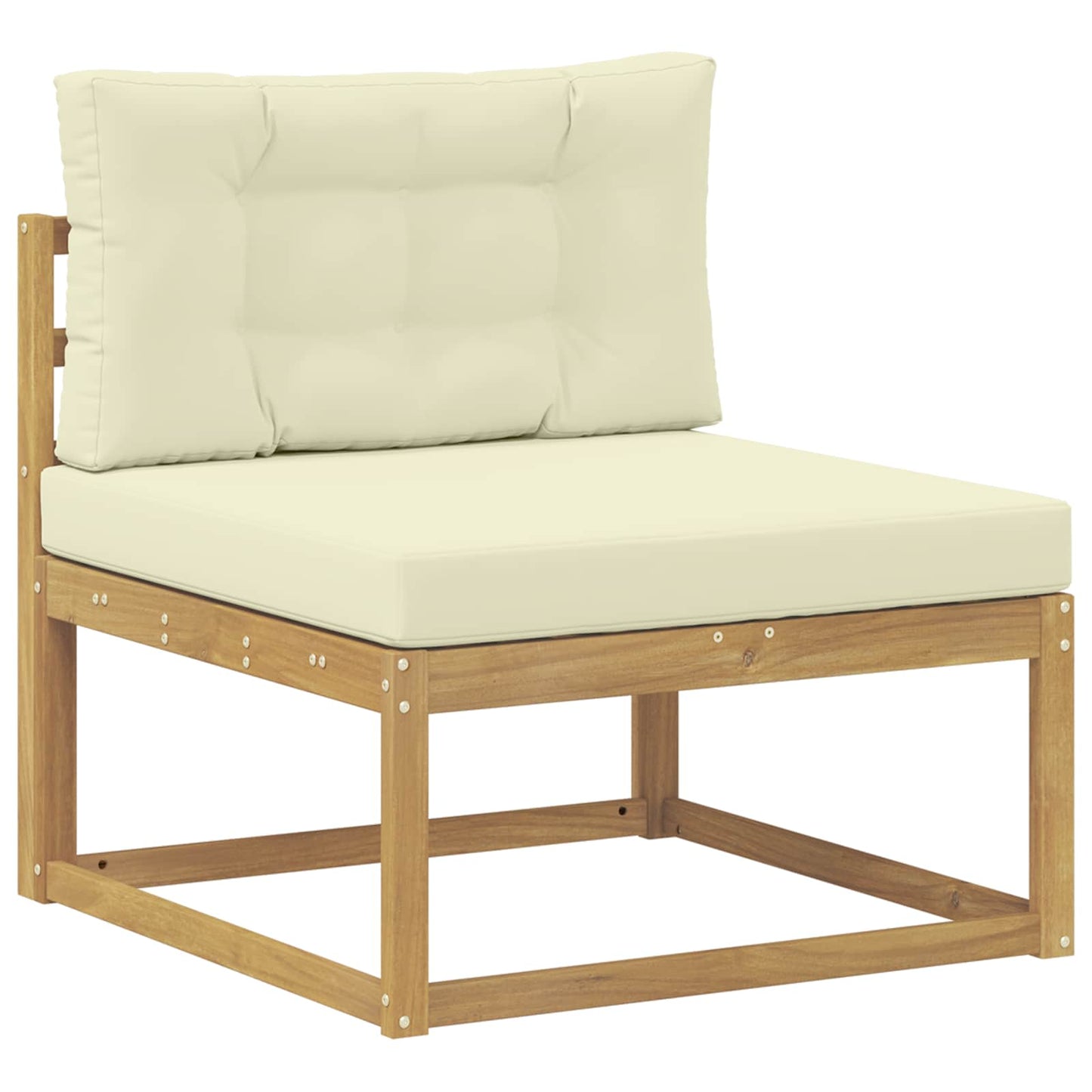Outdoor-Sofagarnitur 7 stk. Weiß und Creme