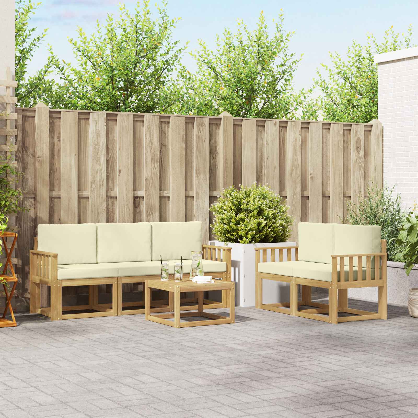 Outdoor-Sofagarnitur 6 stk.