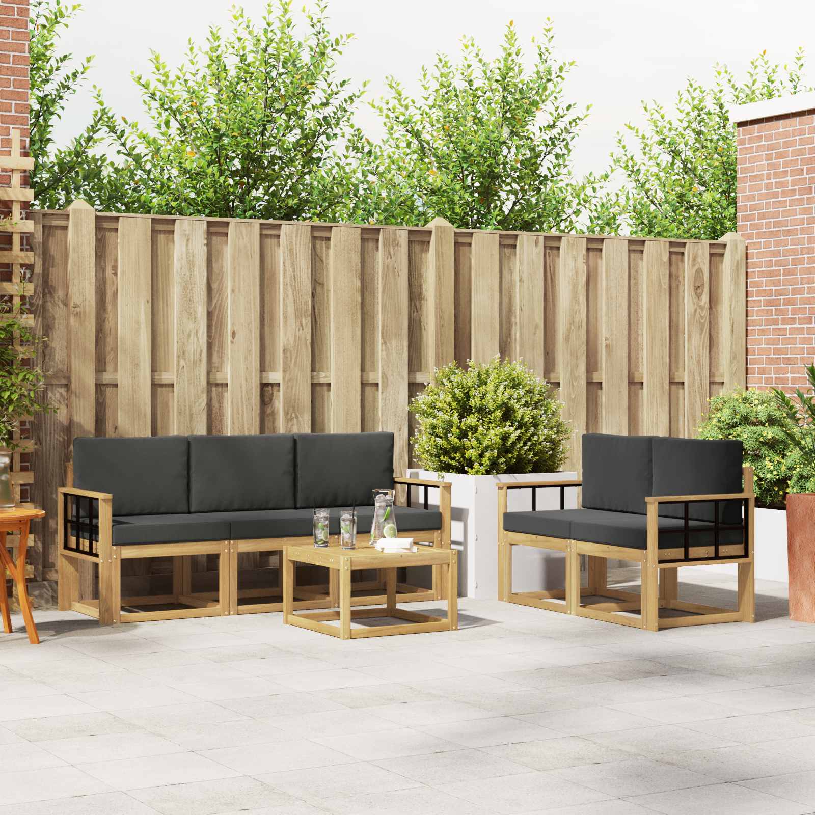 Outdoor-Sofagarnitur 6 pcs