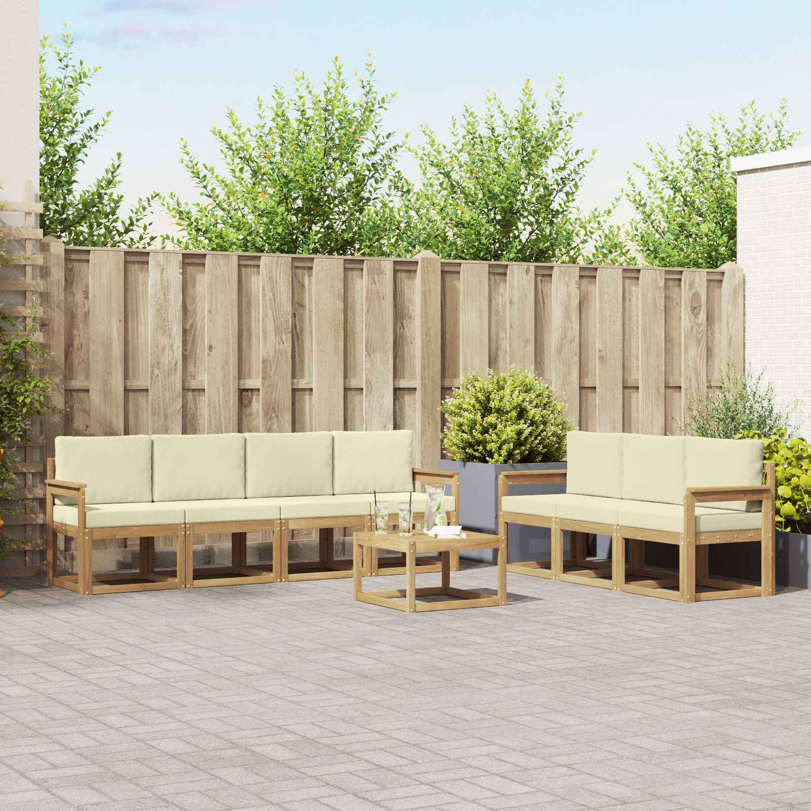 Outdoor-Sofagarnitur 7 pcs