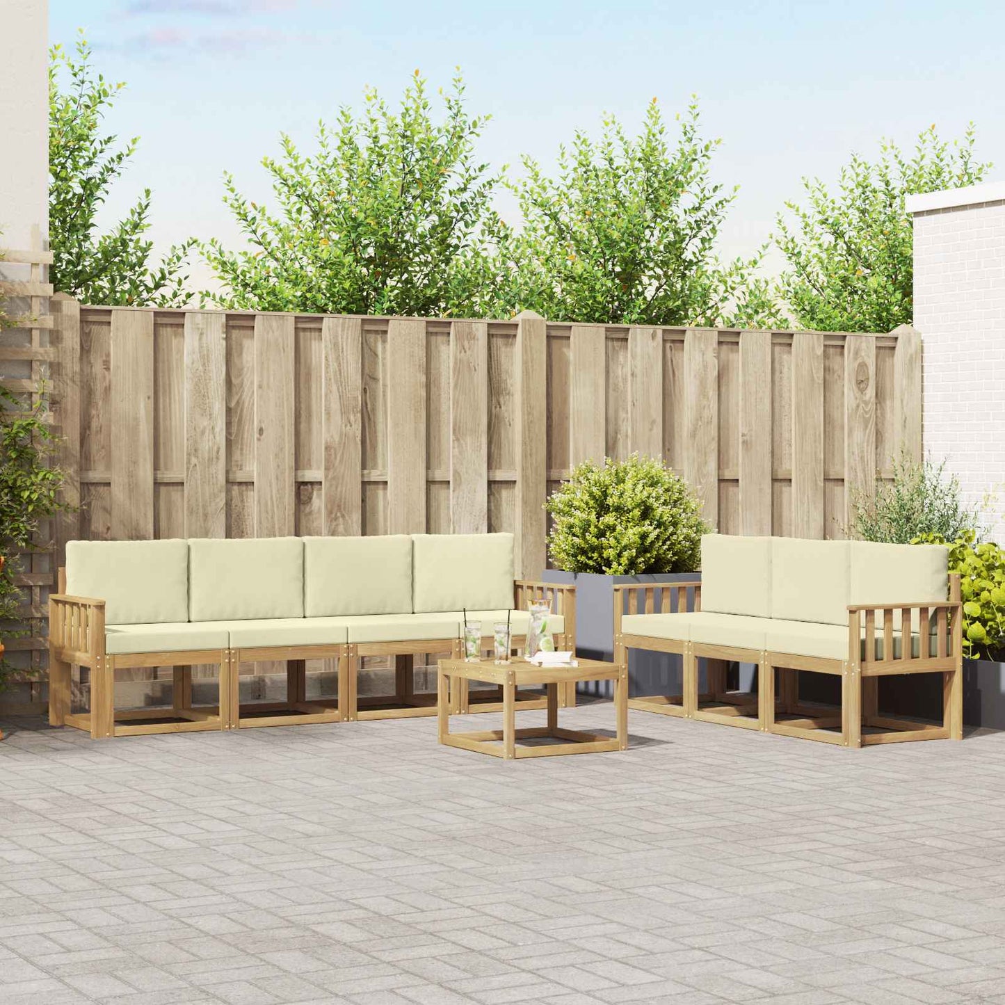 Outdoor-Sofagarnitur 7 stk.