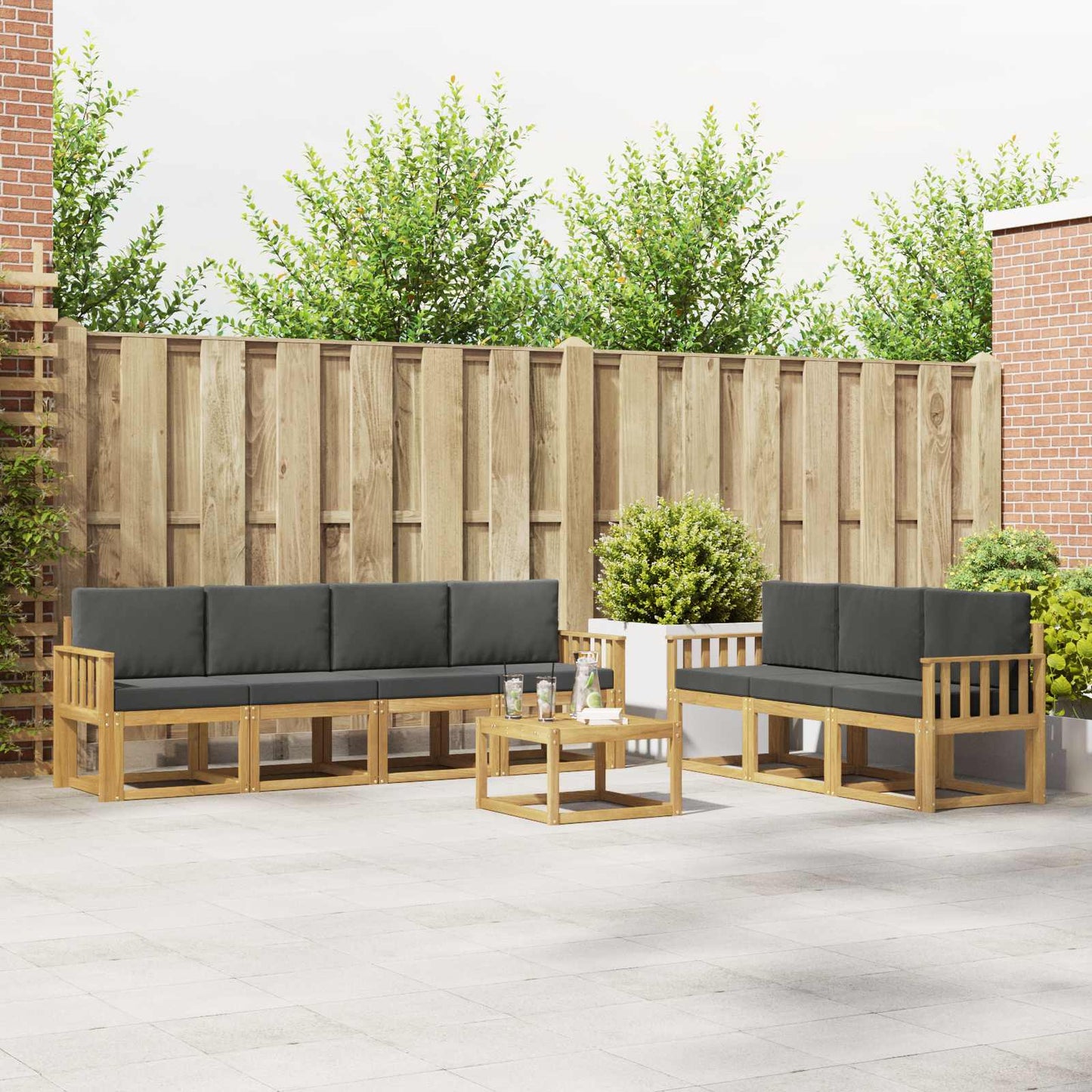 Outdoor-Sofagarnitur 7 stk.