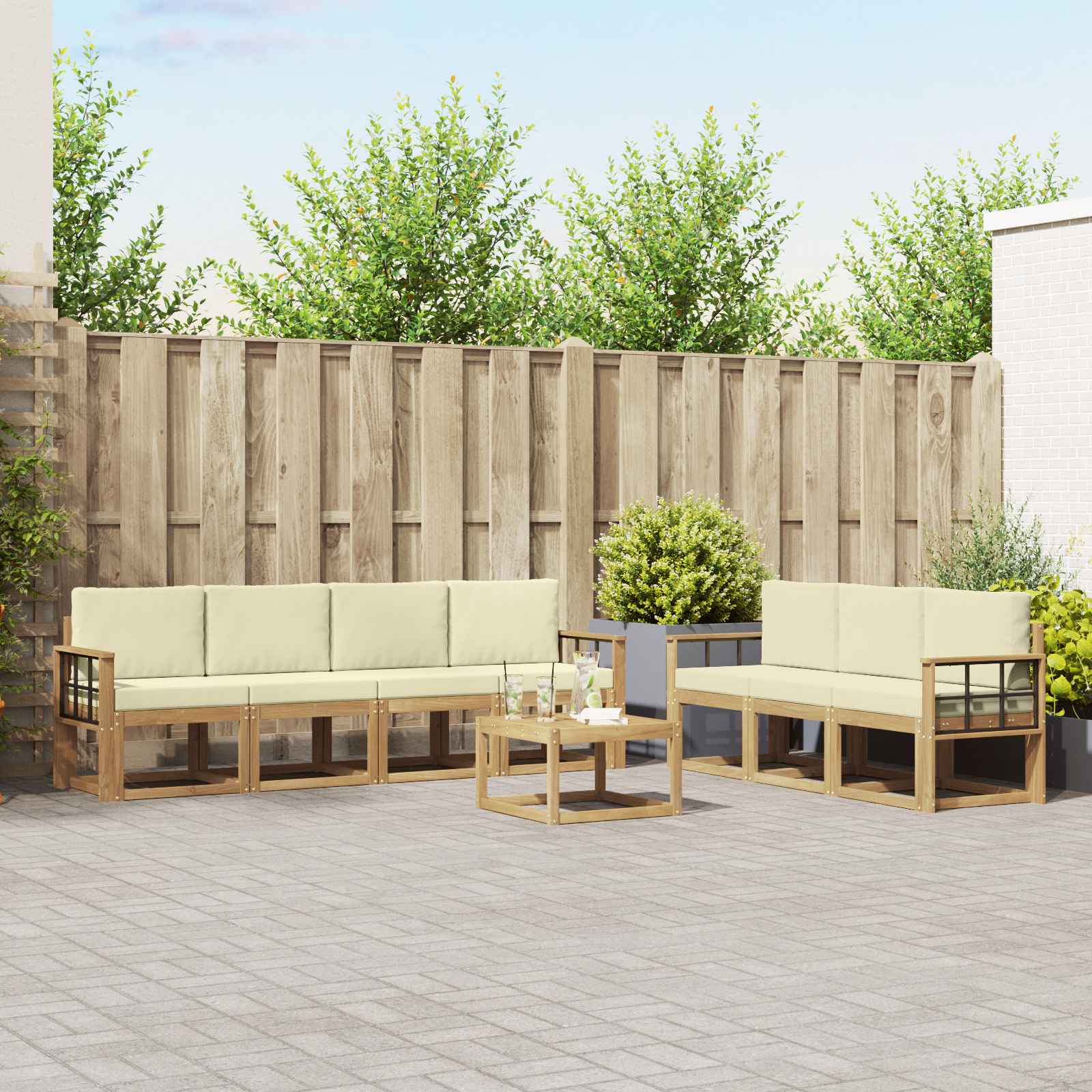 Outdoor-Sofagarnitur 7 pcs