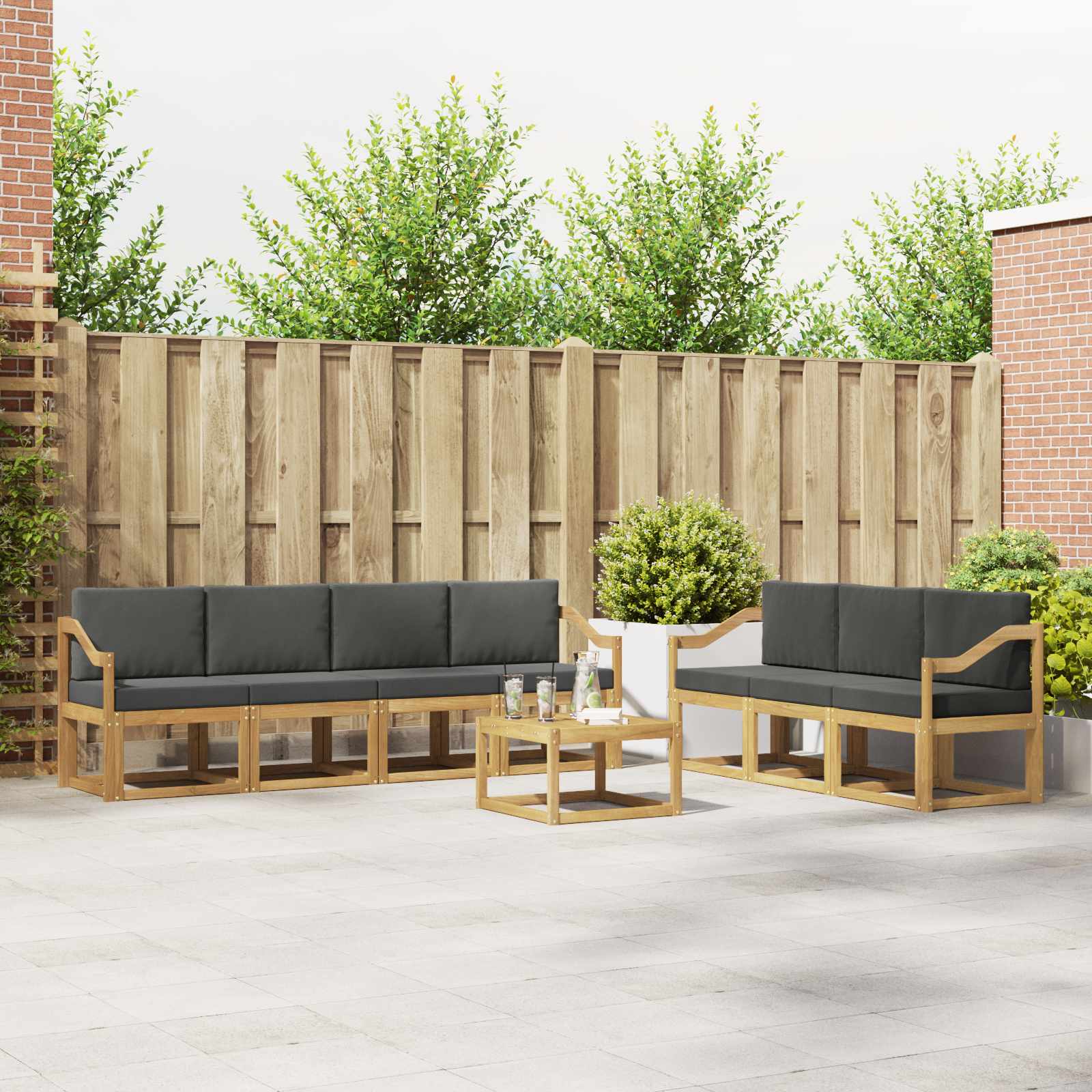 Outdoor-Sofagarnitur 7 pcs