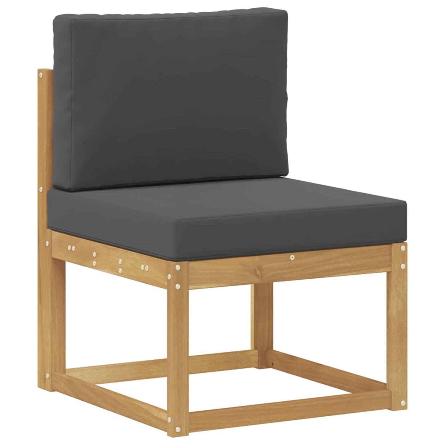 Outdoor-Sofagarnitur 5 stk. Weiß und Anthrazit