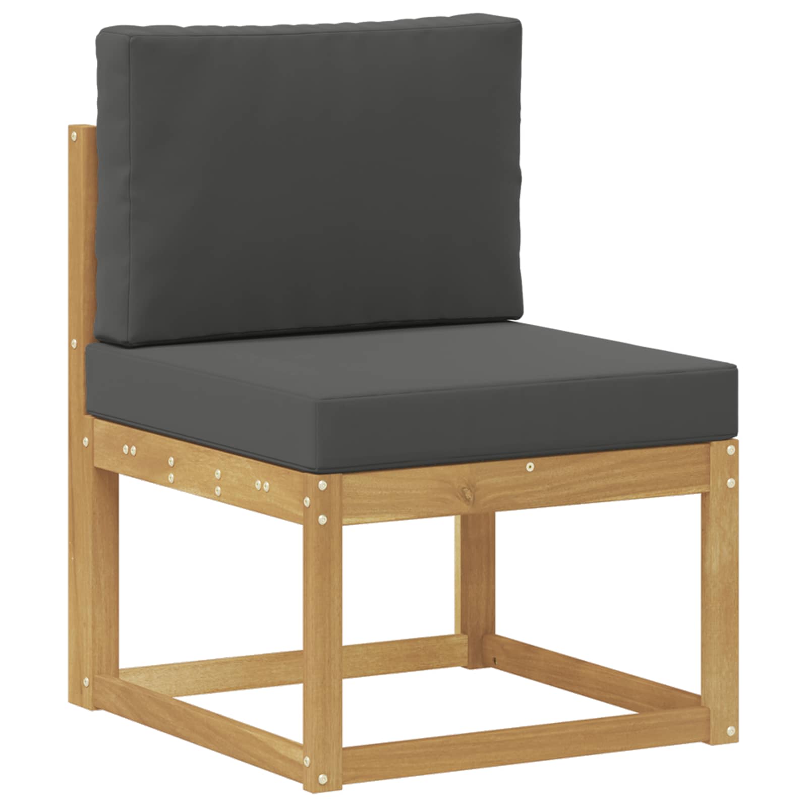 Outdoor-Sofagarnitur 5 stk. Weiß und Anthrazit