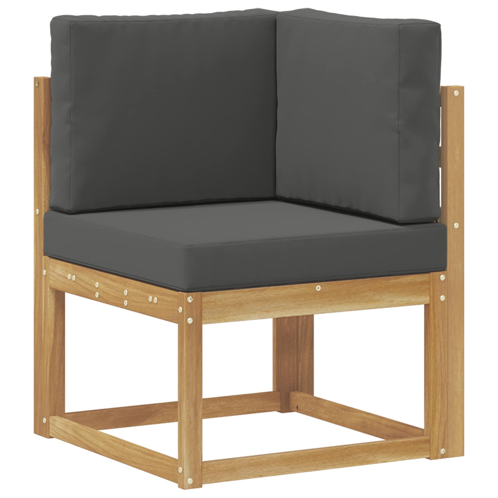 Outdoor-Sofagarnitur 5 stk. Weiß und Anthrazit