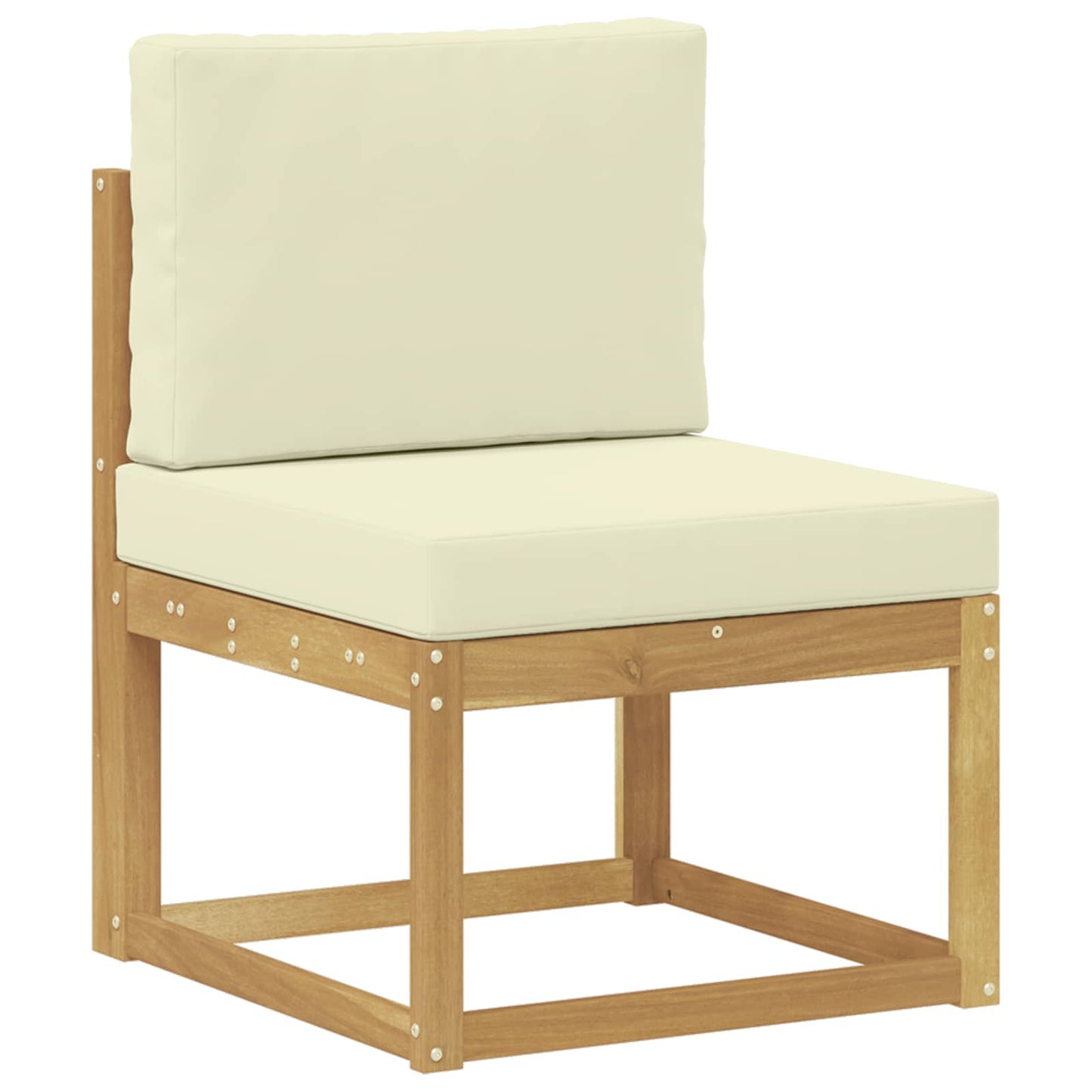 Outdoor-Sofagarnitur 5 stk. Weiß und Creme