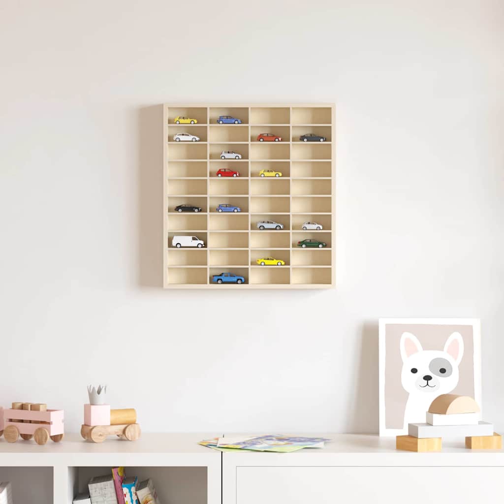 Wanddisplay-Case Wandhalterung Beige 40 x 4,5 x 43 cm