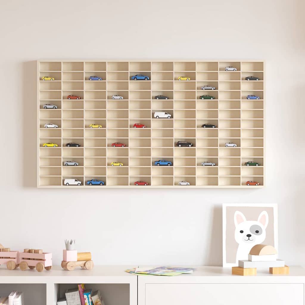 Wanddisplay-Case Wandhalterung Beige 98 x 4,5 x 55 cm