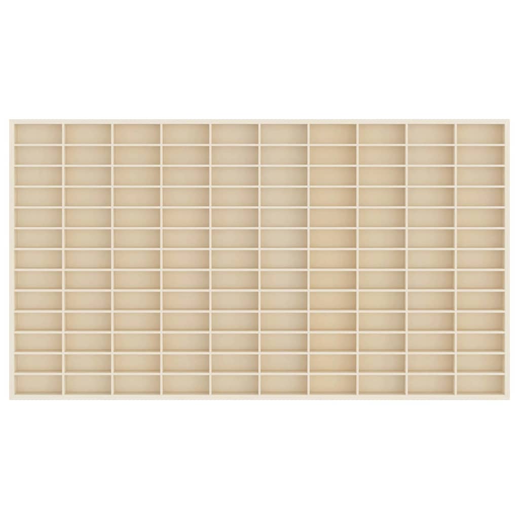 Wanddisplay-Case Wandhalterung Beige 98 x 4,5 x 55 cm