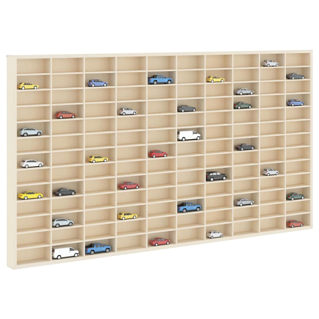 Wanddisplay-Case Wandhalterung Beige 98 x 4,5 x 55 cm