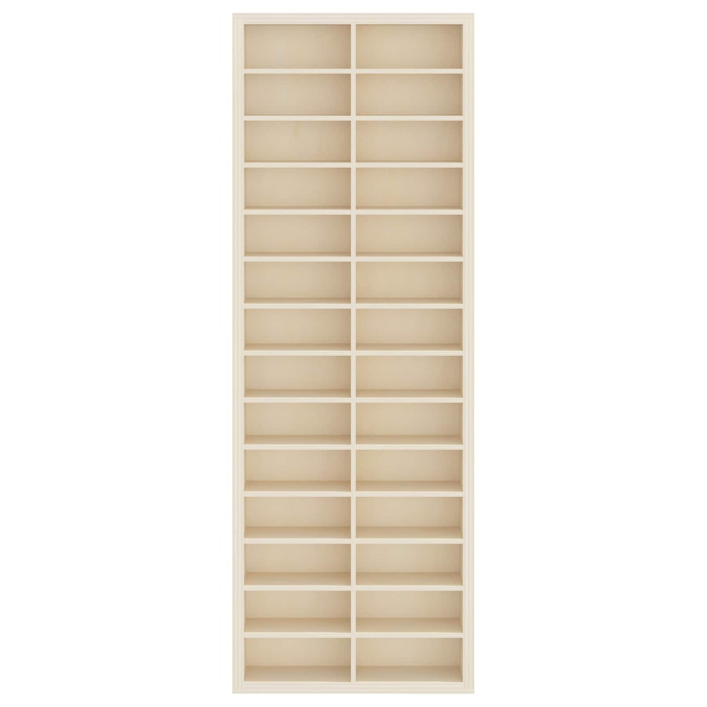 Wanddisplay-Case Wandhalterung Beige 21 x 4,5 x 59 cm