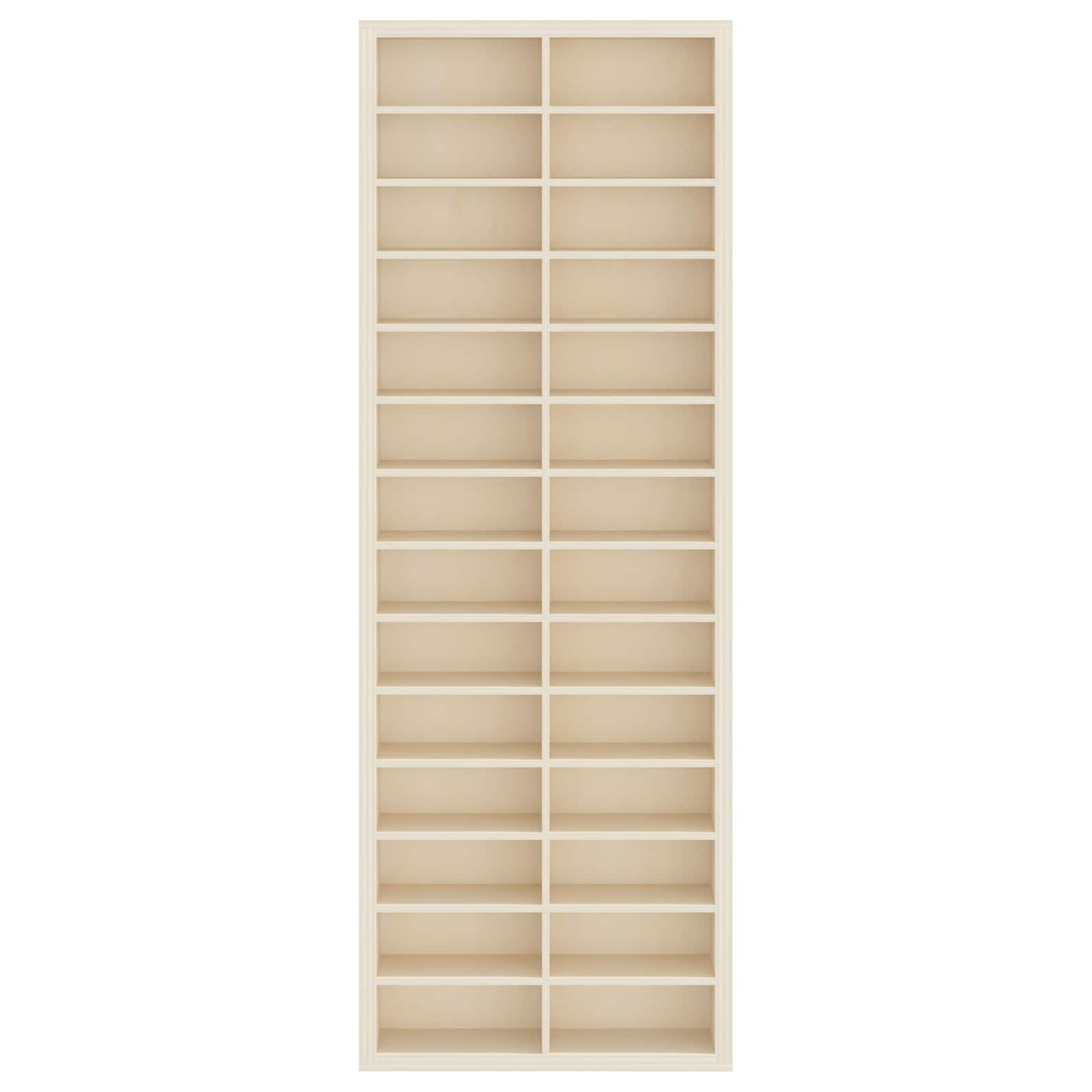 Wanddisplay-Case Wandhalterung Beige 21 x 4,5 x 59 cm