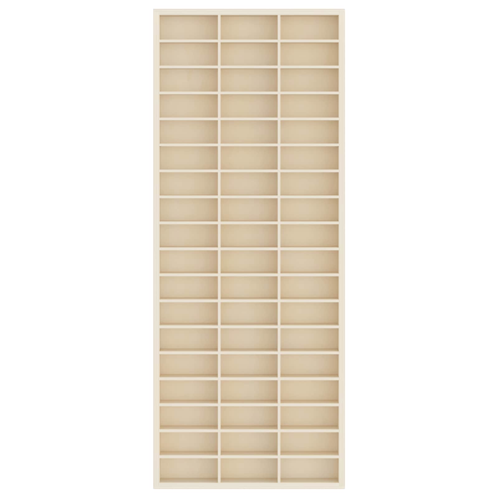 Wanddisplay-Case Wandhalterung Beige 30 x 4,5 x 75 cm