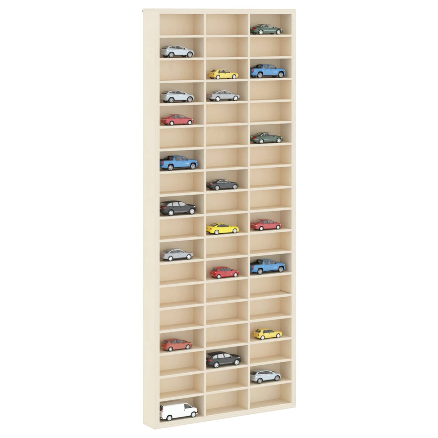 Wanddisplay-Case Wandhalterung Beige 30 x 4,5 x 75 cm