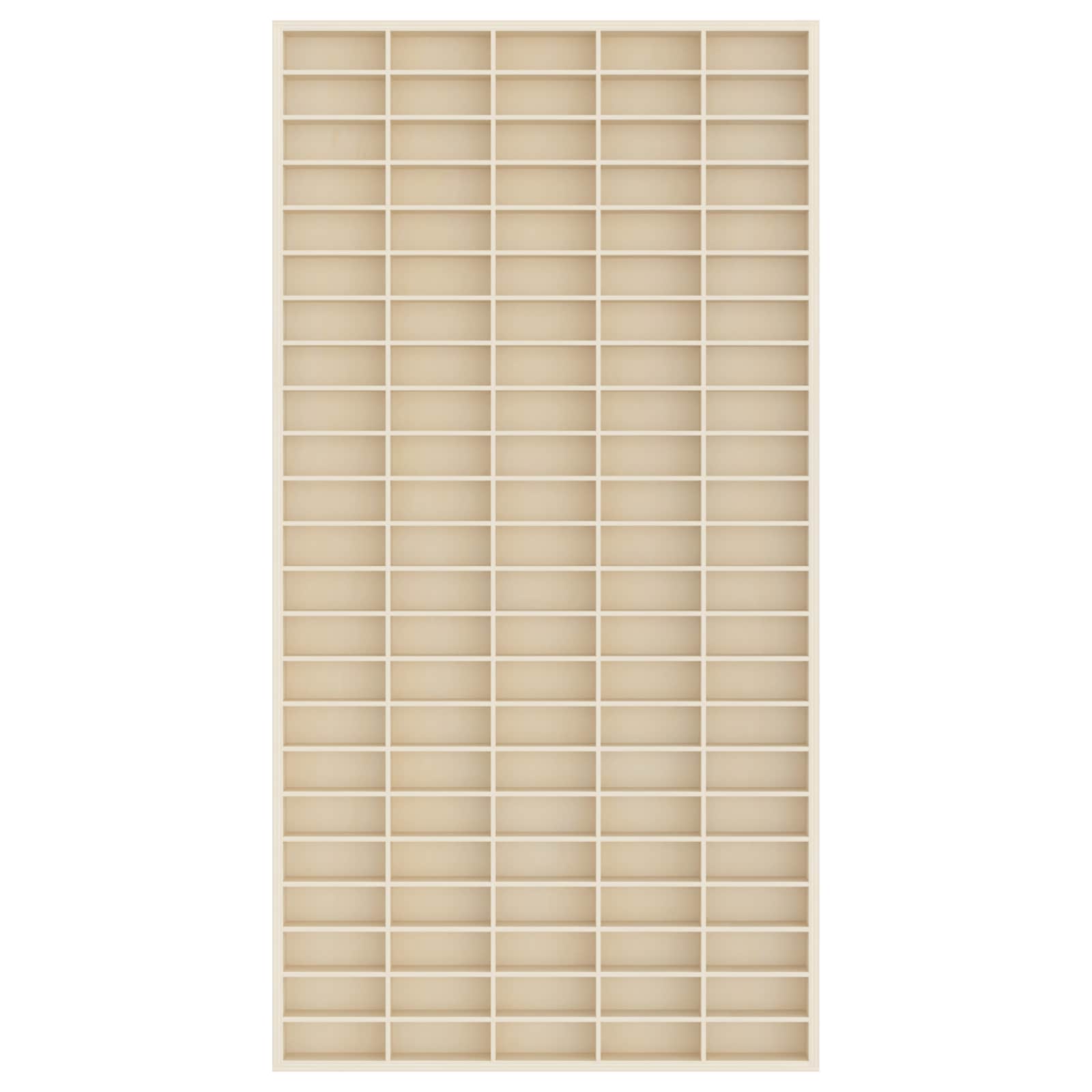 Wanddisplay-Case Wandhalterung Beige 50 x 4,5 x 96 cm