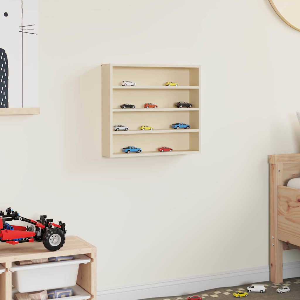 Wanddisplay-Case Wandhalterung Beige 40 x 8,5 x 37 cm