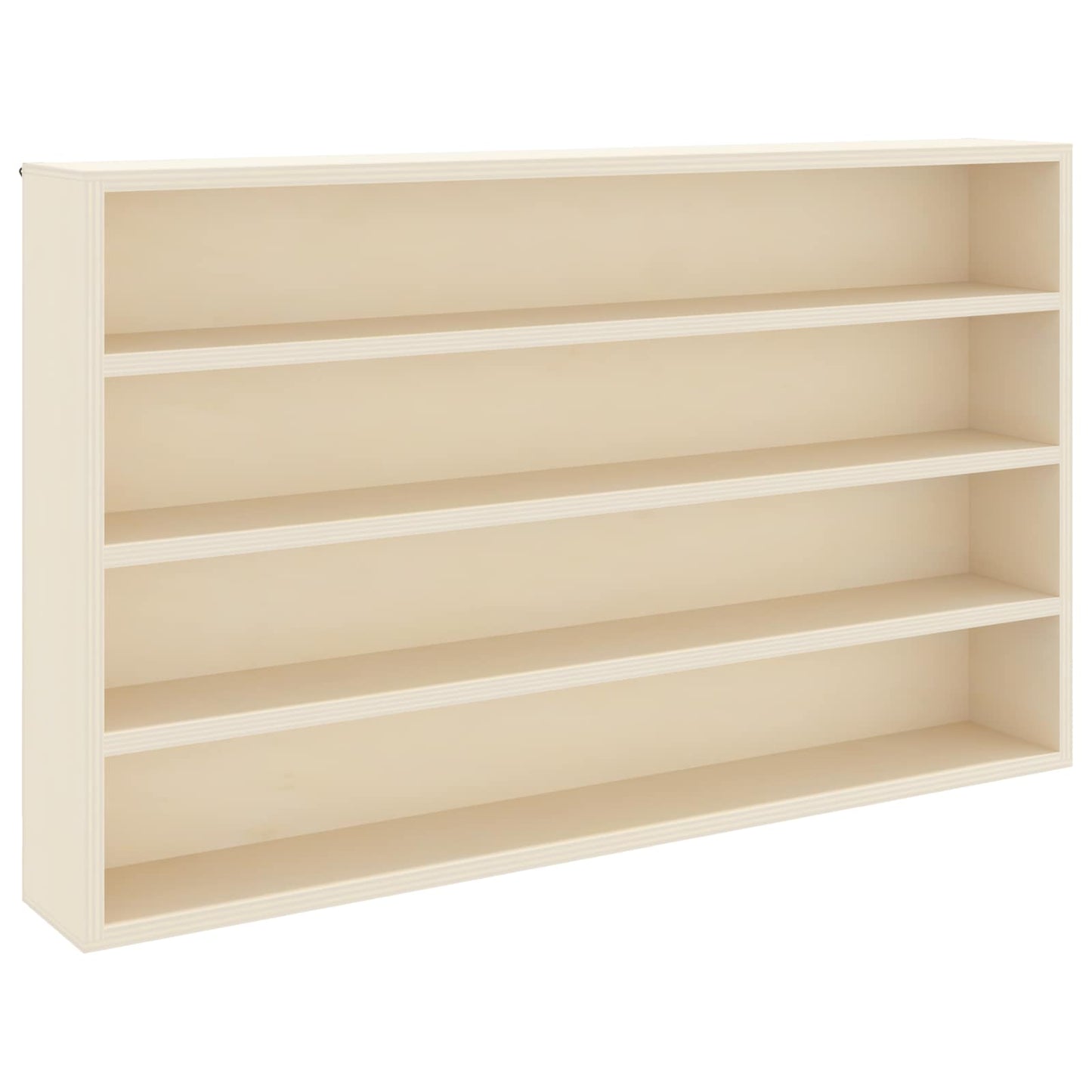 Wanddisplay-Case Wandhalterung Beige 60 x 8,5 x 37 cm
