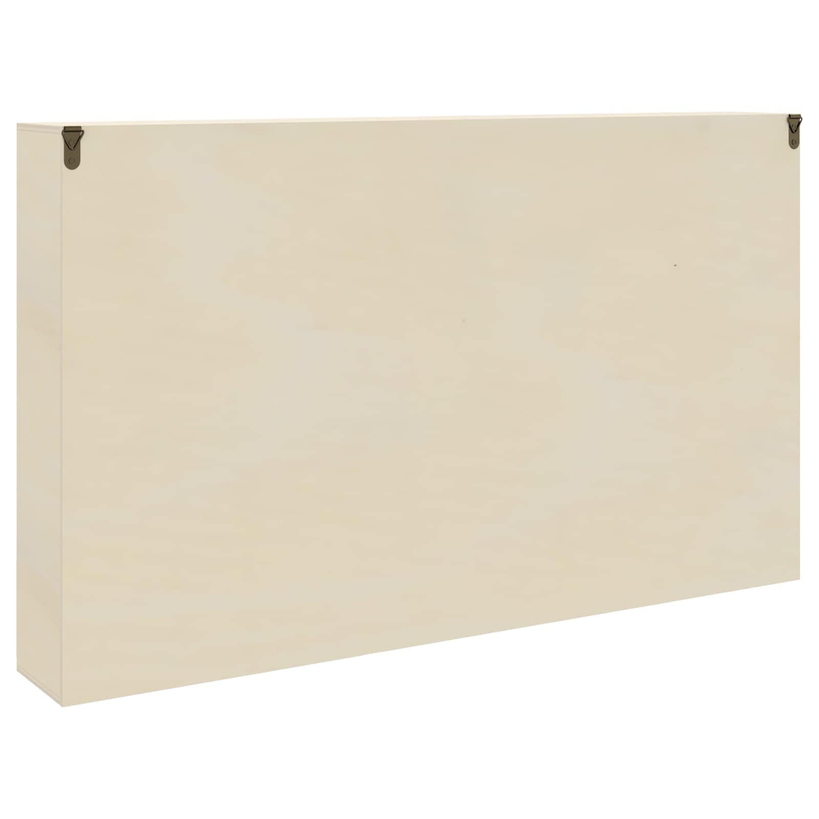 Wanddisplay-Case Wandhalterung Beige 60 x 8,5 x 37 cm