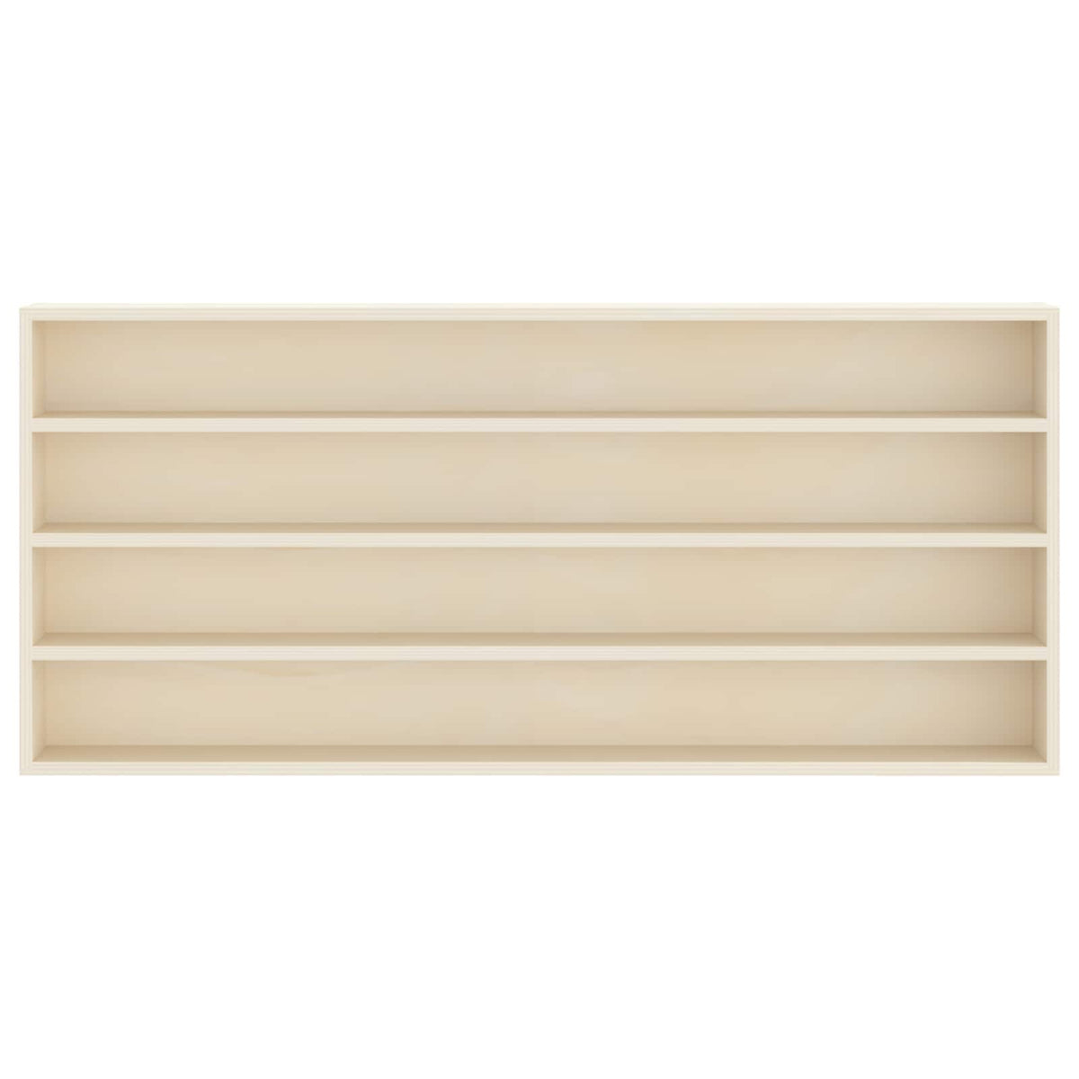 Wanddisplay-Case Wandhalterung Beige 80 x 8,5 x 36 cm