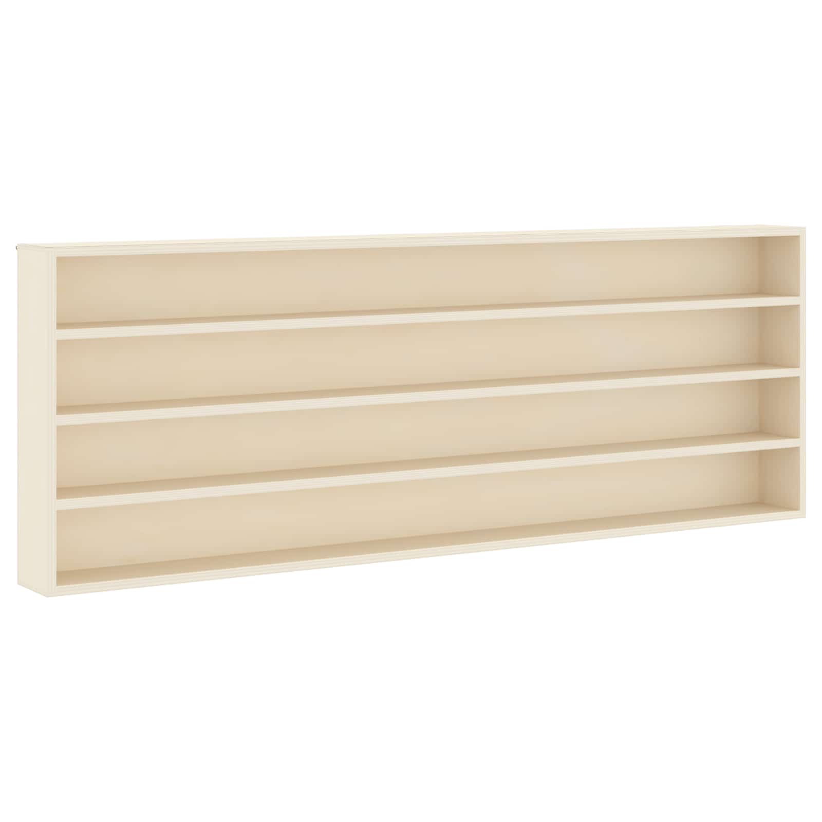 Wanddisplay-Case Wandhalterung Beige 100 x 8,5 x 36 cm